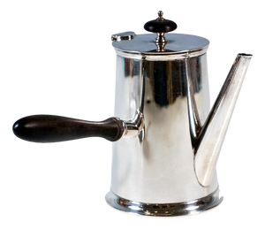 Art Deco Silver Chocolate Pot by William Hutton & Sons, 1920s