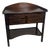 Wooden Desk in Mahogany with Brass Handles, 1960s For Sale