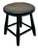 Very Nice Hand Made Antique American Primitive Pine Wood Footstool With Excellent Original Old Black Paint For Sale - Image 13 of 18