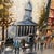 Impressionist Mid 20th Century Vintage Impressionistic Painting on Canvas Parisian Street Scene Signed by Marchand, Framed For Sale - Image 3 of 12