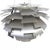 Poul Henningsen Artichoke lamp with shades of steel. The lamp is from around 2005 and appears in good condition but with...