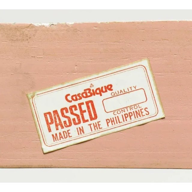 Casa Bique Tessellated Coral and Brass Game Table For Sale - Image 9 of 9