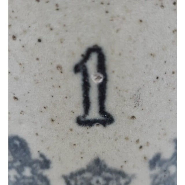 Farmhouse Antique E. Swasey & Co. 1-Gallon Salt-Glazed Stoneware Jug — Portland, Maine, C. 1890 For Sale - Image 3 of 10