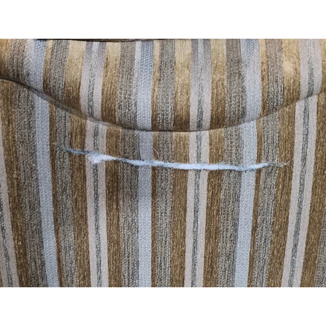 Wood Late 20th Century Stickley Three Cushion Down Filled Sofa Front Casters For Sale - Image 7 of 8