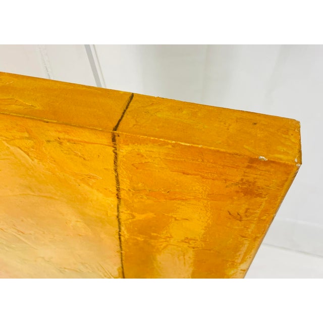 Yellow Sam Richardson “Amana Series” Abstract Painting on Board, American Abstract For Sale - Image 8 of 18
