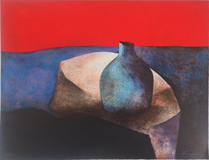 Claude Gaveau, Still Life with Vase, Lithograph