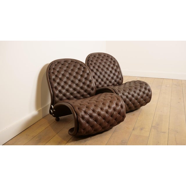 1970s G de Luxe System 1-2-3 Easy Chair by Verner Panton for Fritz Hansen, 1970s, Set of 2 For Sale - Image 5 of 18