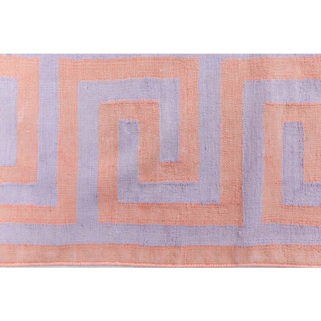 Textile Vintage Indian Dhurrie Rug Doris Leslie Blau For Sale - Image 7 of 9