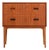 Scandinavian Teak Bedside Table with Two Drawers, 1960s For Sale