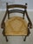Age: Approx: 40 Years Old Details: Nicely Scrolled Arms High Quality Construction Cane Seat w. Custom Seat Cushion Greek...