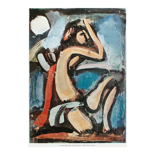 1987 After Georges Rouault "Legendary Figure" for Verve (1940), Second Edition Full-Color Print For Sale