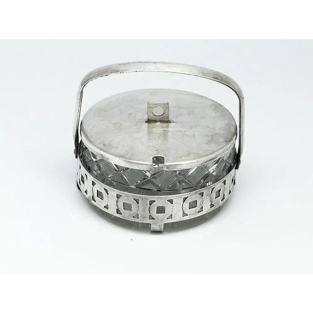 Metal Postmodern Sugar Bowl from Hefra, Poland, 1970s For Sale - Image 7 of 7