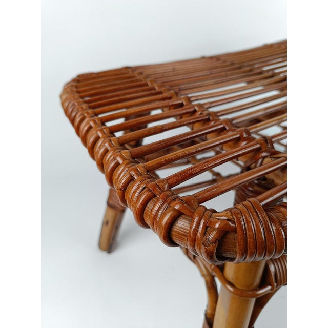 Mid-Century Riviera Coffee Table with Magazine Rack in Bamboo & Rattan, 1960s For Sale - Image 4 of 18