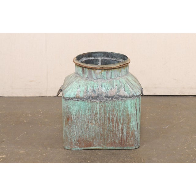 French Vintage Copper Vessel W/ Great Patina For Sale - Image 9 of 13