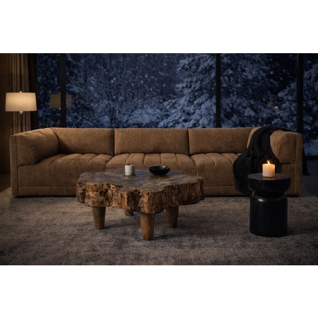 Cocoa Upholstered Sofa For Sale - Image 16 of 16