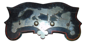 Pre-War Nickel Plated on Wood Coat Hanger