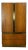 Vintage Modern Rosewood & Brass Plate Wardrobe or Chifforobe by Milo Baughman Thayer Coggin For Sale