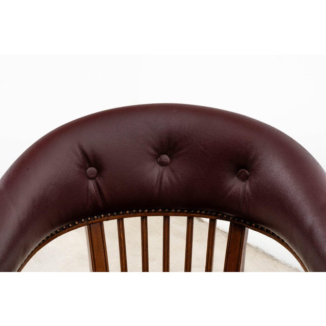 Office Chair in Leather & Oak by Adolf Loos for F. O. Schmidt, 1890s For Sale - Image 18 of 18