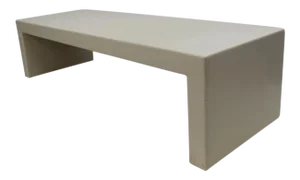 Mid Century Modern Bespoke Off- White Coffee Table / Bench