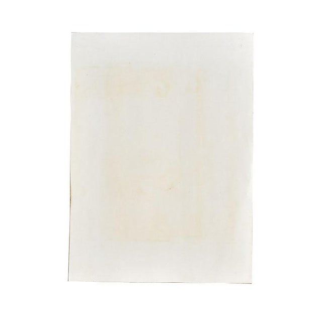 Authentic Clair Seglem Tall Portrait Painting of a Woman on Blue - 13” X 17.5” For Sale - Image 9 of 10