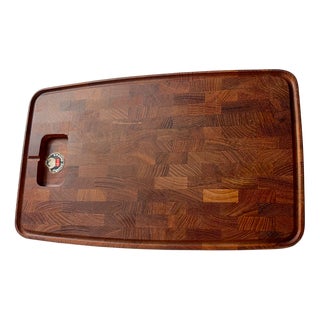 Large Vintage Teak Cutting Board from Digsmed, Denmark, 1970s For Sale