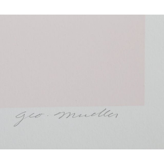 Artist: George Mueller, American (1929 - ) Title: Room Interior Year: circa 1975 Medium: Silkscreen, signed and numbered...