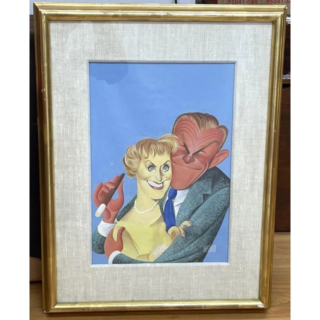 Mid 20th Century Unique Painting by Al Hirchfeld For Sale - Image 5 of 11