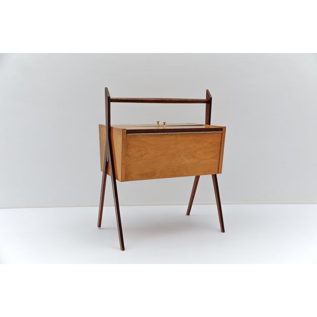 Mid-Century Modern Italian Sewing Box, 1960s For Sale - Image 4 of 12