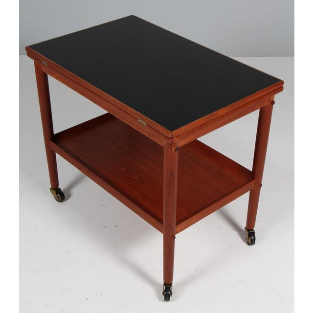 Bar Cart attributed to Ole Wanscher, 1960s For Sale - Image 3 of 10
