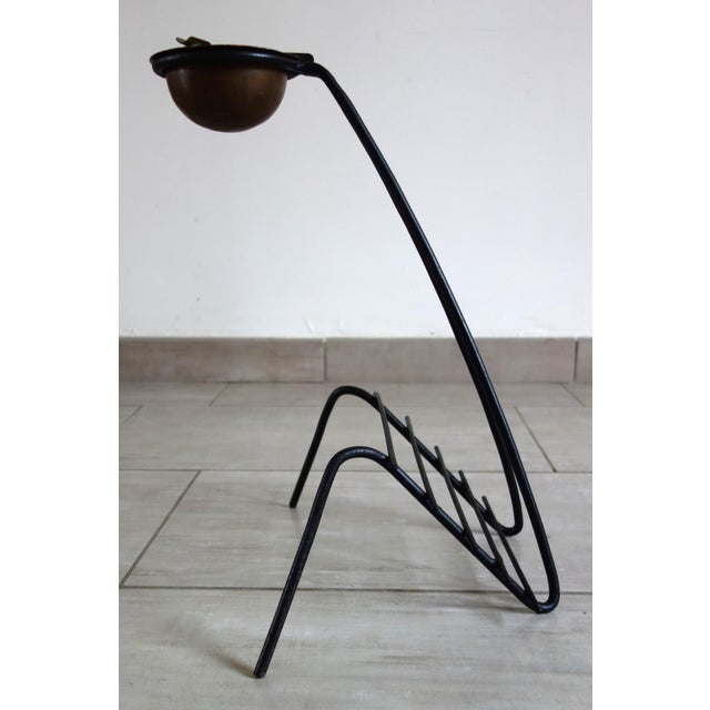 Mid-Century Modern Vintage France Metal and Copper Ashtray, 1950s For Sale - Image 3 of 12