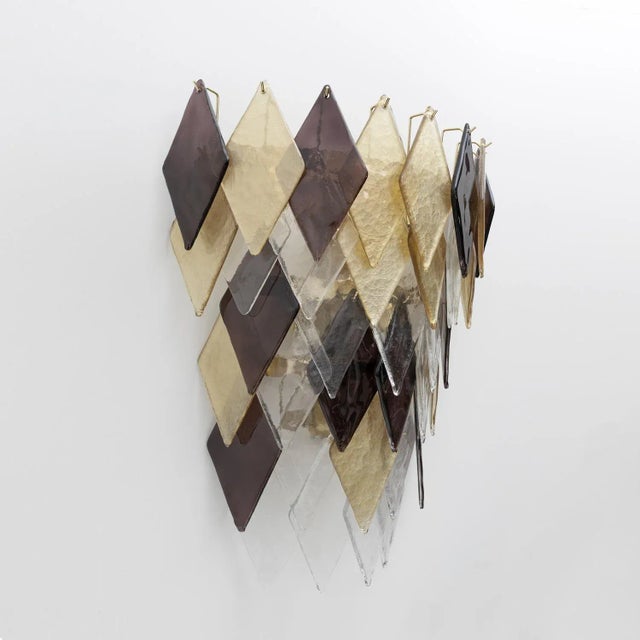 Italian Modern Murano Glass Sconces, 2000, Set of 2 For Sale - Image 4 of 8