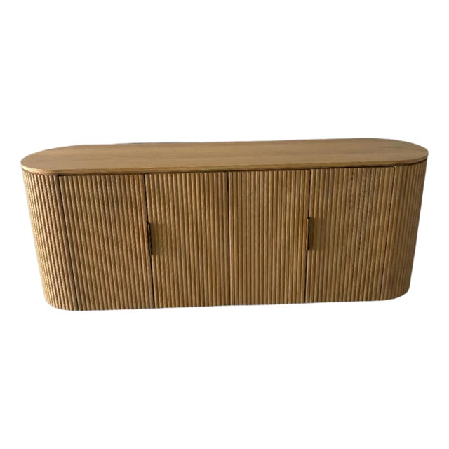 Rh (Restoration Hardware) Byron 4-Door Sideboard – Light Oak For Sale