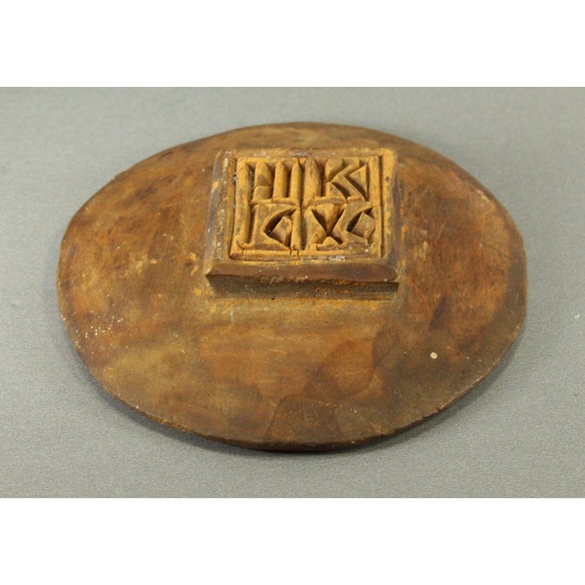 1800's Prosphora Seal Wooden Greek Orthodox Holy Bread Stamp For Sale - Image 9 of 16