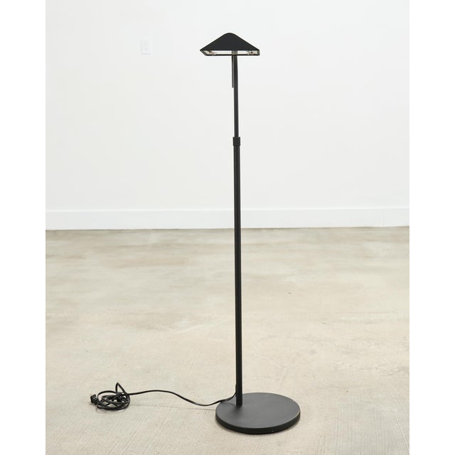 Modern Modern Style Brushed Steel Adjustable Pharmacy Floor Lamp For Sale - Image 3 of 18