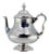 Brushed Silver Teapot with Smooth Edges For Sale