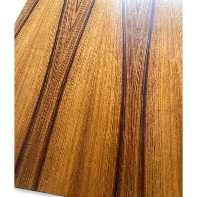 Mid-Century Modern Coffee Table with Floating Top in Walnut and Chrome-Plated Square Steel Frame, 1960s For Sale - Image 9 of 16
