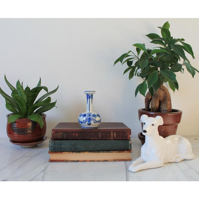 Vintage Blue & White Delft Miniature Ceramic Bud Vase For Sale In Milwaukee - Image 6 of 6