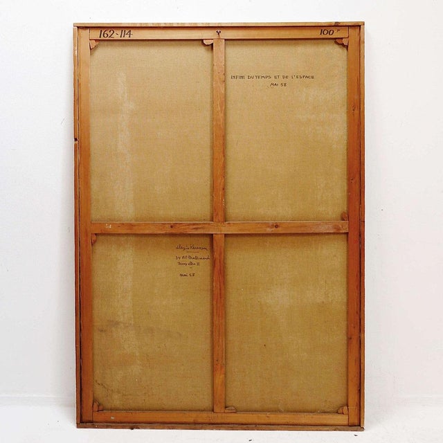 Alexis Keunen, Infinity of Time and Space, 1959, Oil on Canvas For Sale - Image 16 of 17