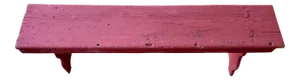 American Red Painted Barn Bench
