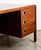 Wood 1960s Mid Century Modern Desk Solid Walnut Executive Office 3 Drawer Floating Chrome For Sale - Image 7 of 12