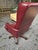 2000 - 2009 Vintage Omnia Oxblood Leather High-Back Chesterfield Rolling Desk Chair For Sale - Image 5 of 9