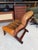 Wood Mid-Century Modern Norwegian Tan Leather Lounge Chair by Oddvin Rykken for Rybo Rykken & Co For Sale - Image 7 of 18