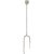 Rousseau Small Asymmetric Pendant in Polished Nickel with Seeded Glass Designer: Kelly Wearstler Fixture Height: 25.25"...