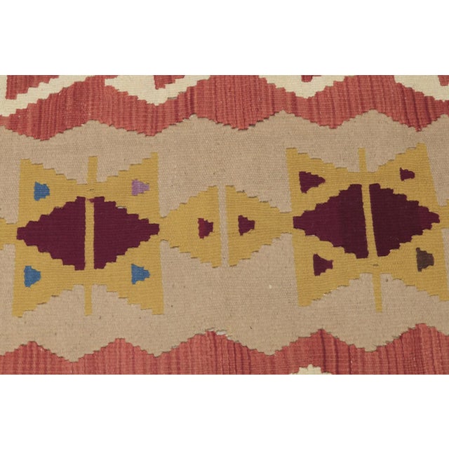 Textile 1960s Traditional Wool Oushak Kilim Rug For Sale - Image 7 of 13