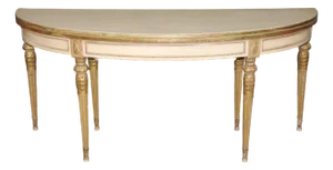 1940's Maison Jansen Louis XVI Directiore Style Painted Flip Top Console Table