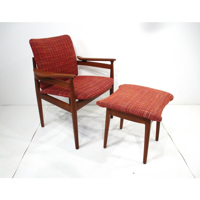 Finn Juhl 192 Teak Lounge Chair and Ottoman Denmark For Sale - Image 15 of 15