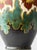 Art Deco Dutch Gouda Pottery Table Lamps with Silk Lampshade, 1920s, Set of 2 For Sale - Image 12 of 15