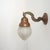 Metal Decorative Acorn Brass Wall Light from Holophane For Sale - Image 7 of 8