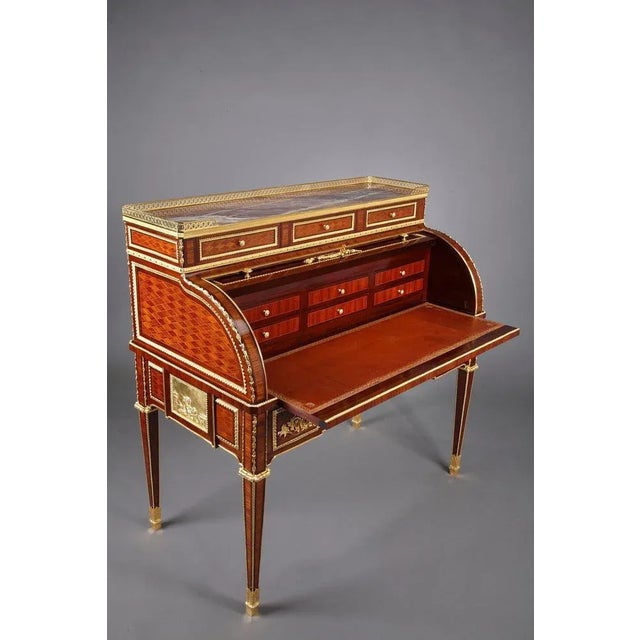 Rolltop Desk After Jean-Henri Riesener Attributed to Maison Beurdeley For Sale - Image 14 of 18