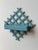 Antique Folk Art Diamond-Form Lattice Back Wall Pocket, Early 20th Century For Sale - Image 11 of 15